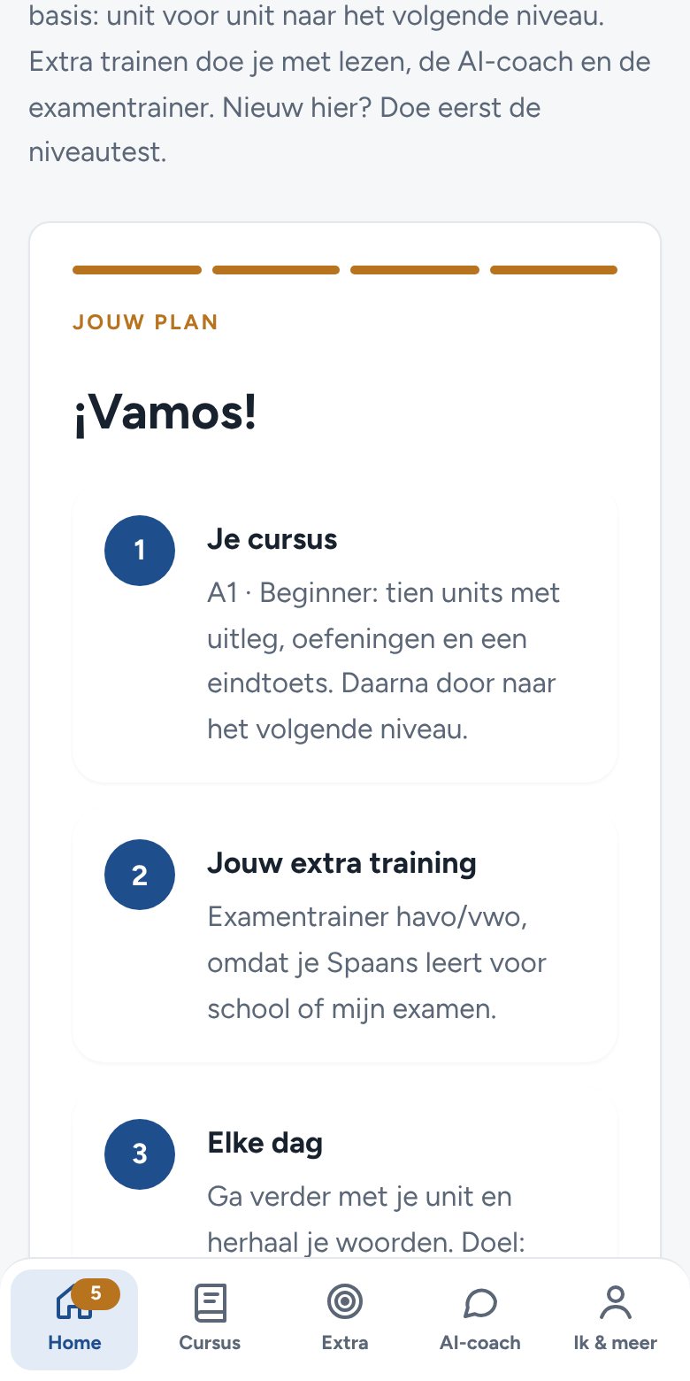 Doe de niveautest en maak je plan